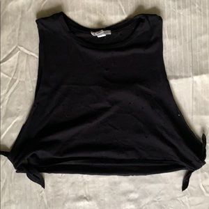 Forever 21 Distressed Crop Top